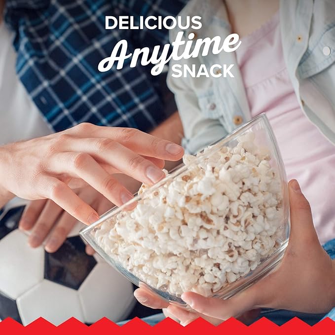 Orville Redenbacher’s Microwave Popcorn, Naturals Simply Salted Popcorn, 3g Fiber Per Serving, 3.3 oz., 6-Count (Pack of 2)
