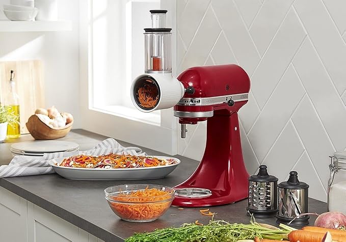 KitchenAid Stand Mixer Attachment,KSMVSA Fresh Prep Slicer/Shredder,(Pack of 2)