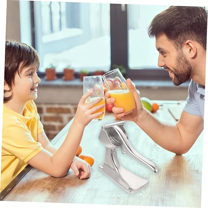 Hand Press Fruit Juicer Tool for Lemon Pomegranate Manual Citrus Extractor with Unique Juices Outlet for Easy Pouring for Home Professional Use