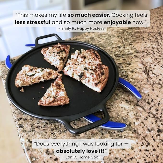 Trivae Pot Lid Holder – 4-in-1 Pot Lid Holder While Cooking, Pan Lid Holder, Trivet & Cake Stand – Versatile Kitchen Tool for Hot Pots, Serving & Display – Space-Saving, Heat-Resistant Stand