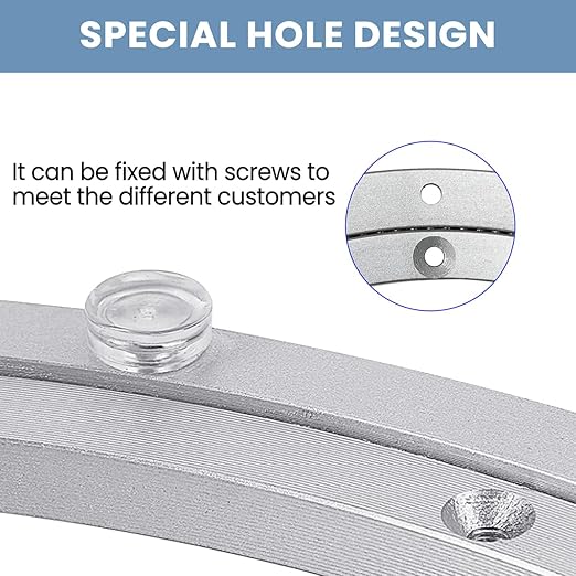 Lazy Susan Turntable for Cabinet,14 Inch Metal Lazy Susan Hardware, Aluminum Bearing Rotating Turntable Bearing Swivel Plate for Dining-Table