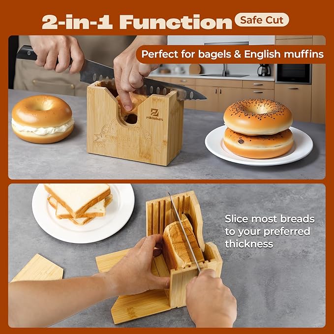 Bagel Slicer+Reusable Bread Bags