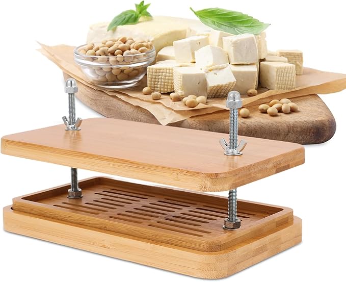 INOOMP Tofu Press 3-layer Drip Tray 26x15cm Bean Curd Making Tool for Homemade Tofu for Easy Water