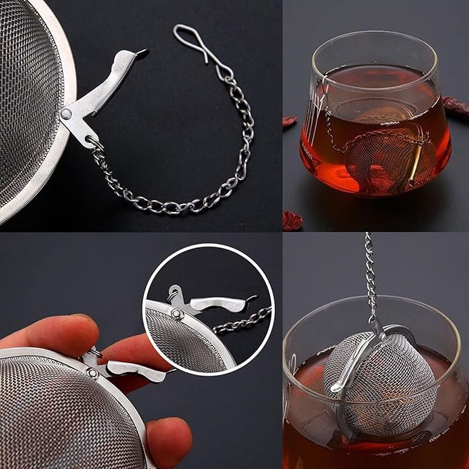 3PCS Premium Tea Infusers, Loose Leaf Tea, Upgraded Tea Strainers and Tea Balls for Flavoring Herbal Spices and Seasonings