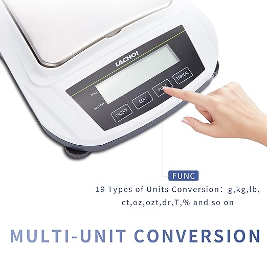 Lab Scale 600gx0.01g High Precision Scale 0.01g Accuracy Laboratory Digital Analytical Balance Jewelry Gram Pharmacy LCD Display(No Test Weight)