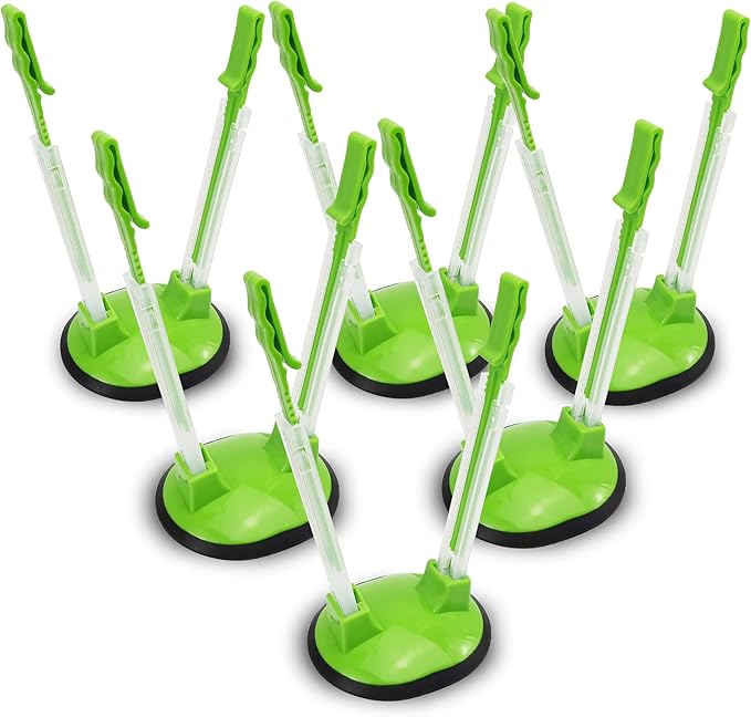 Ziplock Bag Holder Stand Adjustable For Plastic Freezer Bags/Hands Free Baggy Rack Gallon Bag Holder Stand,6 Pack/6pcs