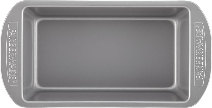 Farberware Nonstick Bakeware 9-Inch x 5-Inch Loaf Pan, Gray