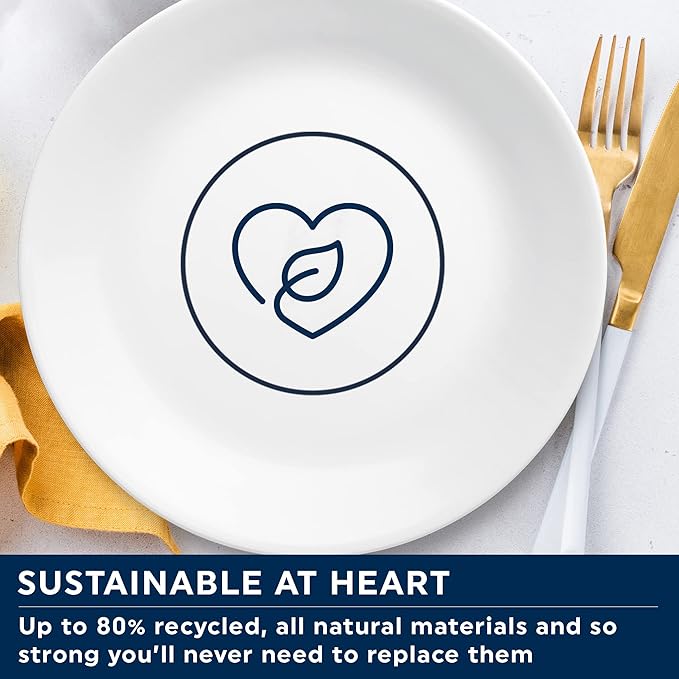 Corelle Dinner Plate, Solar Print, 12 pc Set