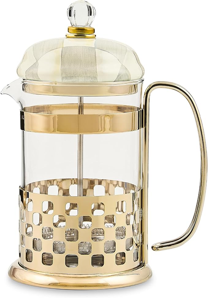 MACKENZIE-CHILDS Sterling Check French Press