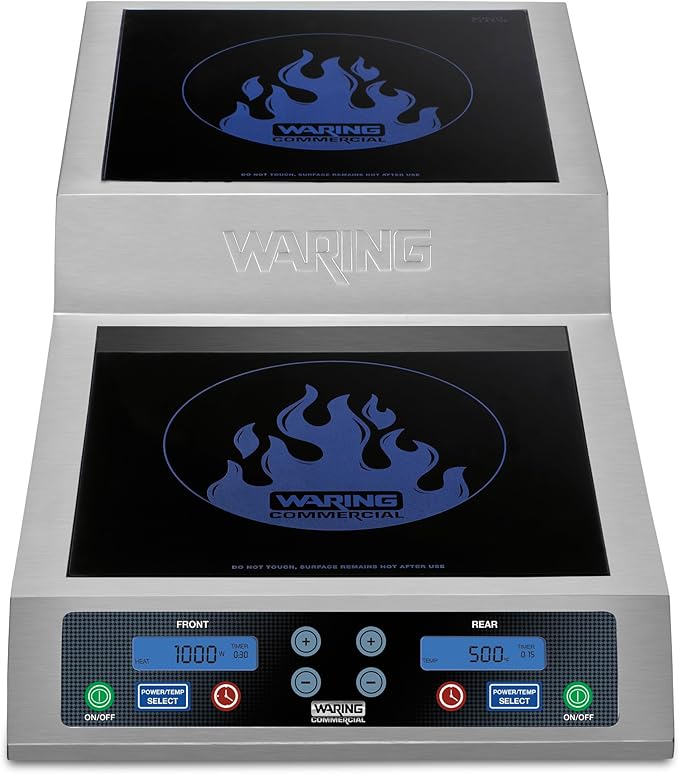 Waring Commercial Heavy-Duty Commercial Double Induction Range, 208/240V, 3600W