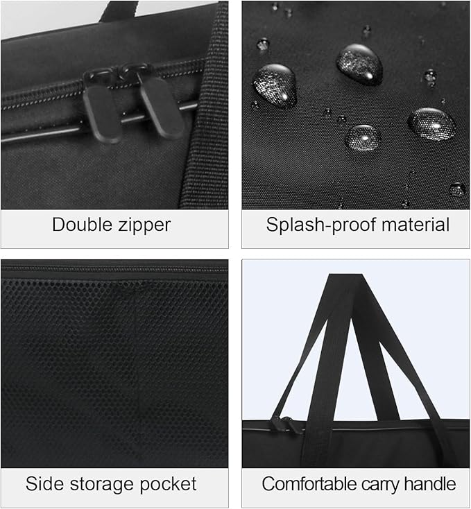Pancake Griddle Travel Bag Electric Griddle Carrying Case Heat-resistant Waterproof Oxford Storage Bag for Electric Griddle 14648/for Chefman 20 Inch Grill/for Presto 07061 22-inch Griddle Plate