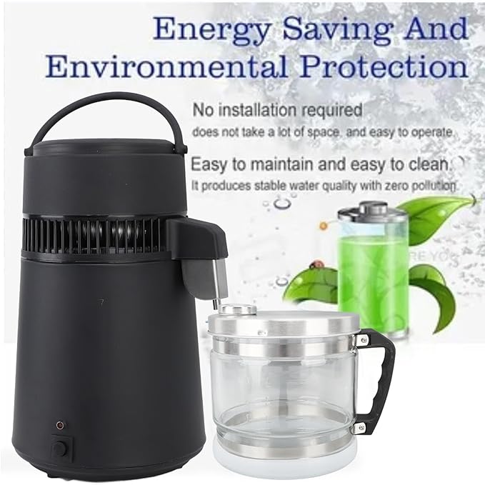 4L Carafe for Countertop Distiller, Water Container for Distiller, Replacement Glass Collection Bottle, Compatible with Most Countertop Water Distiller