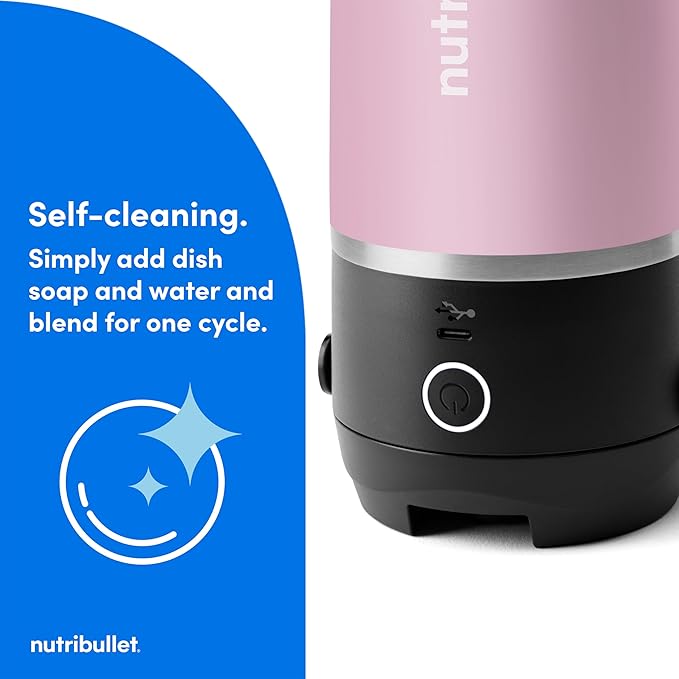 nutribullet Flip Portable Blender with Insulated Cup, Lavender, NBPB50350LAV