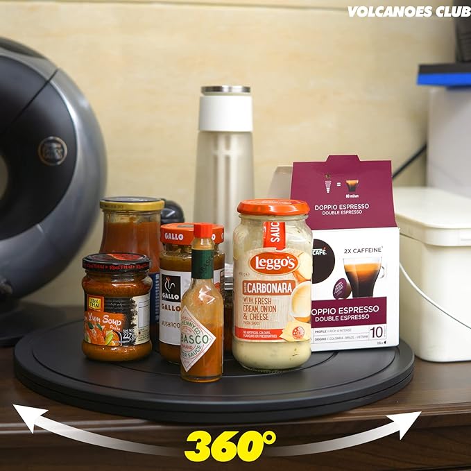 Lazy Susan Turntable Organizer - 12 Inch & 16 Inch Heavy Duty Rotating Swivel Stand