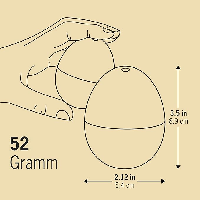 50s BeepEgg – Egg Timer for Boiling Eggs – Musical Egg Cooker for Soft, Medium, Hard Boiled Eggs – Food Safe – Singing Floating Egg Timer – Egg Cooker for 3 Levels of Doneness - Brainstream