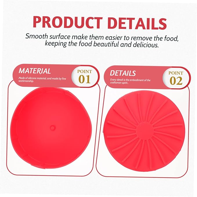 Air Fryer Silicone Liners Pan Liner Air Fryer Accessory Easy to Remove Non-stick Red