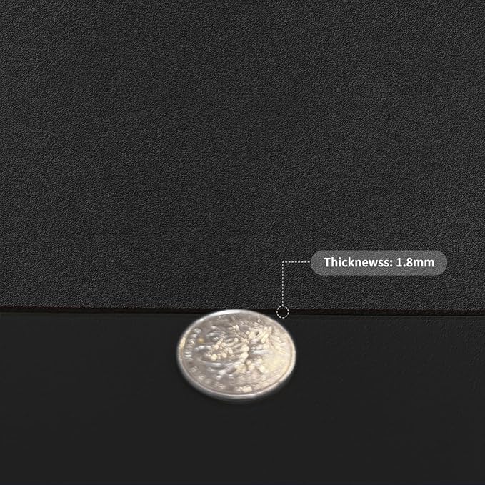 Desk Cover - 30x66 Inch Waterproof Easy to Clean Can Conceal Flaws Protector The Table Top from Scratches Used for Dining (Black+Black 30x66)