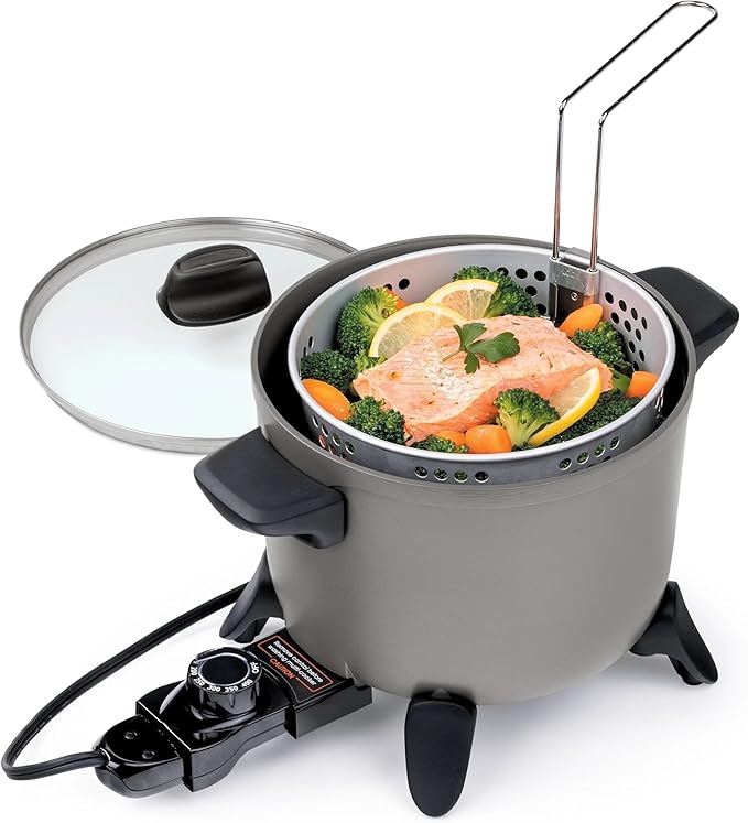 Electric Kitchen Kettle Multi-Cooker - Non-Stick Electric Deep Fryer for Home Kitchen