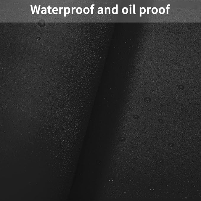 Leather Desk Mat,1.8mm Thick,16x60 Inch Desk Cover,Desk Protector Mat,Dresser Cover Top,Leather Table Cover,Side Table Cover,Office Desk Cover,Office Table Cover(Black+Black,16x60)