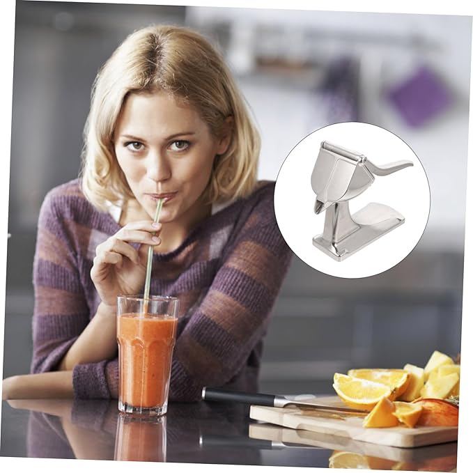 Hand Press Fruit Juicer Tool for Lemon Pomegranate Manual Citrus Extractor with Unique Juices Outlet for Easy Pouring for Home Professional Use
