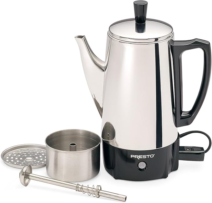 Presto 02822 6-Cup Stainless-Steel Coffee Percolator