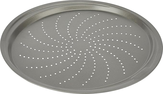 GoodCook Everyday Nonstick Steel Pizza Crisper, 13-Inch, Gray