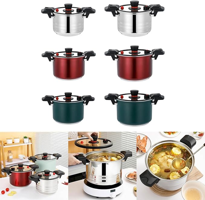 Efficient Pressure Cooker Set Pressure Cooker Recipes Electric Stove Energysaving Cooking Utensils Energy Efficient