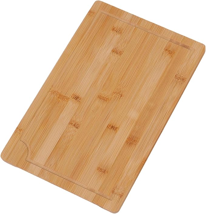 Dpofirs Cutting Board Set With Inner Handles And Grooves | Three Piece Wood Chopping Boards Smooth Surface For Cleaver And Kitchen Prep