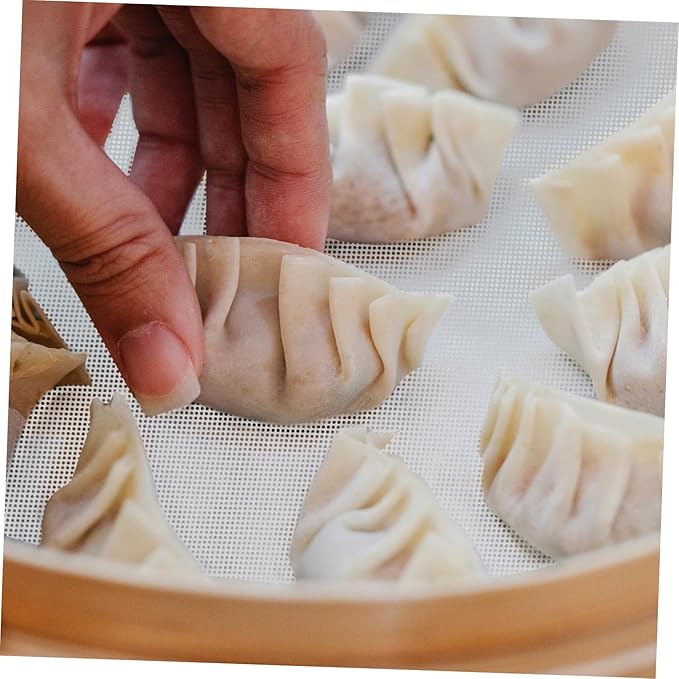 10pcs Food Grade Silicone Steamer Mat Non Stick Oven Mat Microwave Oven Steam Liner Stove Steamer Cooking Liner