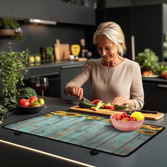 Sunflower Stove Top Covers for Glasstop Stoves Countertop Covers Electric Stove Protector Scratch-Resistant Flat Top Oven Cover