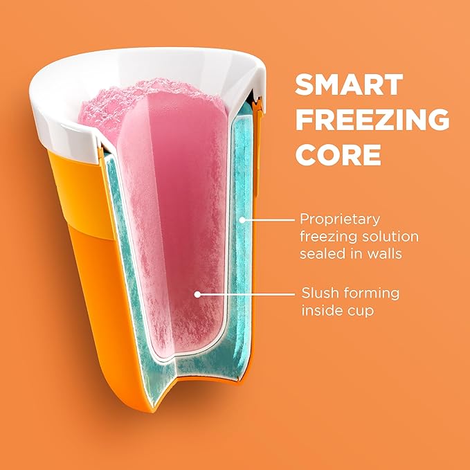 ZOKU Jumbo Slush and Shake Maker, Compact Make and Serve Cup with Freezer Core Creates Single-Serving Smoothies, Slushies and Milkshakes in Minutes, BPA-Free, Purple