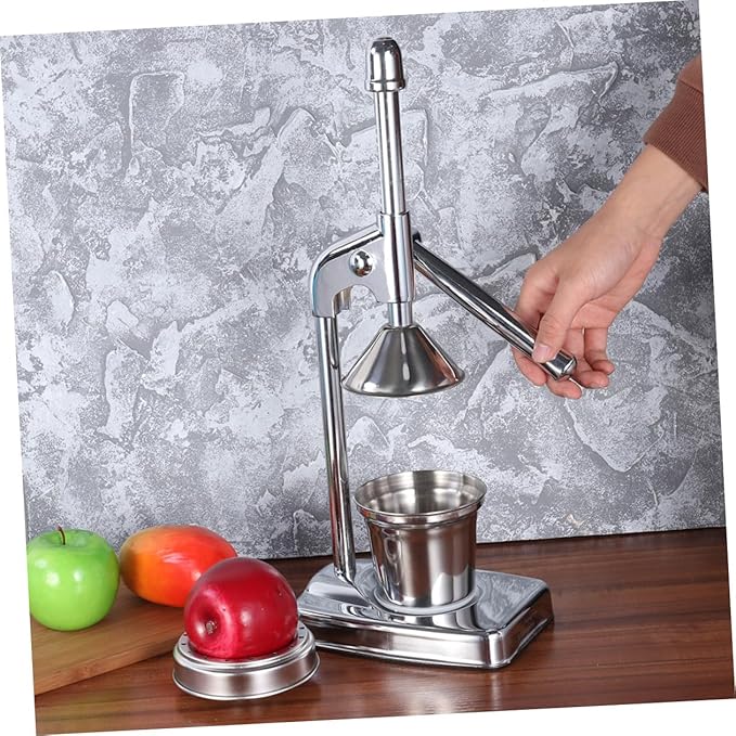 Manual Juicer Citrus Squeezer Stainless Steel Fruit Extractor Hand Lever Press Juicer for Home Lemon Squeezer