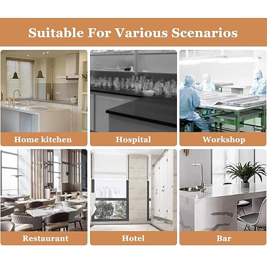 Embedded Countertop Trash Can, Stainless Steel Kitchen Trash Can, Built-in Countertop Trash and Waste Chute, Square Built-in Countertop Trash Can Grommet,White Set
