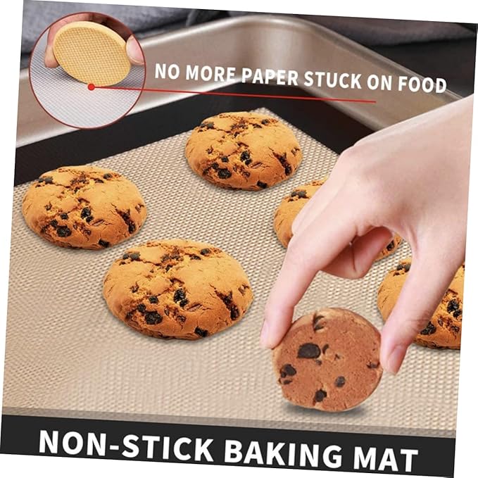 4pcs Silicone Baking Mats Non Stick Heat Resistant Pastry Mats for Oven Use Easy to Clean and Reusable Baking Pads Includes