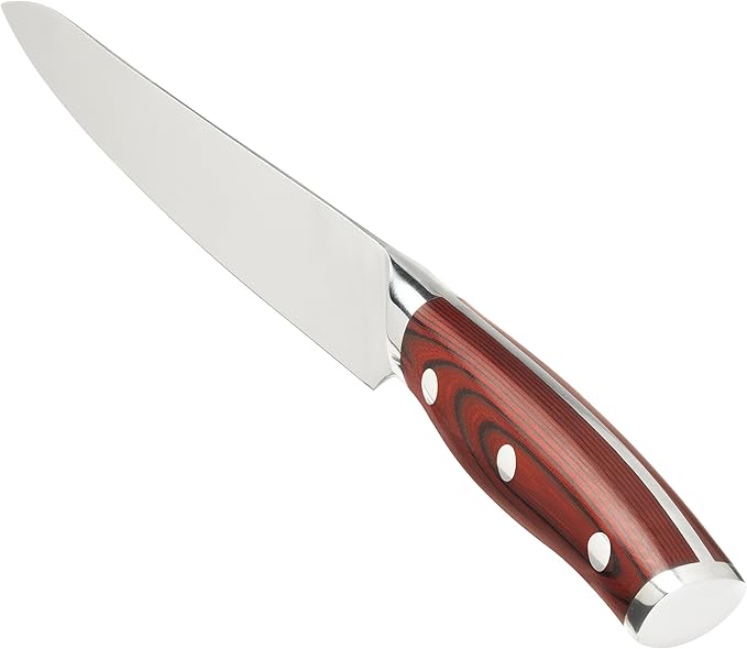 Ergo Chef Crimson Series 8 Inch Carving knife - Forged High Carbon X50CrMoV15 German Stainless Steel – G10 Handle
