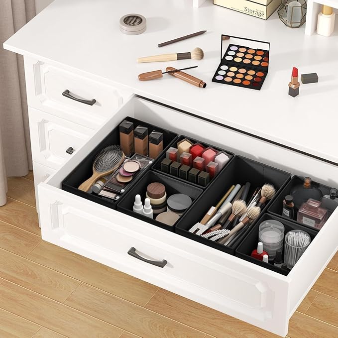 DIMJ Drawer Organizer Clothes Storage - 26 Pack Baby Dresser Organizer for Nursery, Small Fabric Closet Drawer Organizer Bins for Underwears Socks, Foldable Storage Dividers Organization for Bedroom