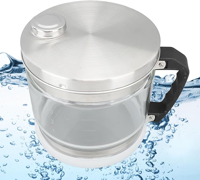 Water Container for Distiller,Replacement Collection Bottle, Distilled Water Container Replacement Storage Collection Bottle Glass Jar for Home Beauty Countertop, 4L