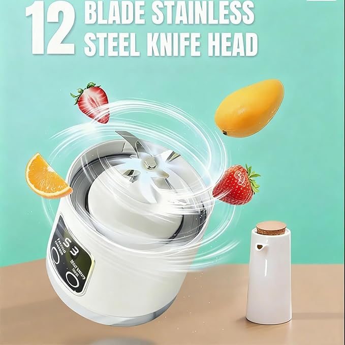 Digital Multimode Juicer Blender - Smart Led Display, Portable Usb Personal Electric Blender, Juicer Shakes And Smoothies Blender For Smoothies Liquid Diet, Shakes, Leak Proof Design (1PC-A)