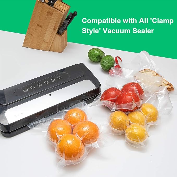 200 Count Gallon11x16Inch Vacuum Sealer Food Bags with BPA Free,Heavy Duty,Great for Vac Storage or Sous Vide Cooking