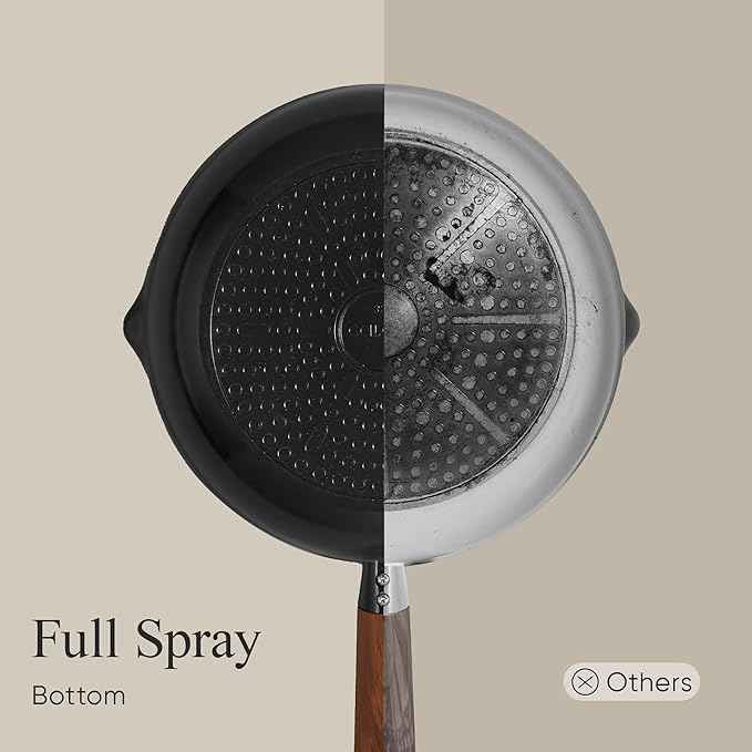 CAROTE ceramic cookware set,nonstick pots and pans，14PCS Non Toxic Healthy Non Stick Kitchen Cooking Pots and Frying Pans Set, PFAS PTFE Free