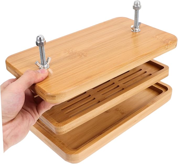 Mobestech Tofu Press Maker Soybean Curd Molds Diy Tools Presser Towel for Homemade Tofu