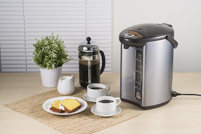 Zojirushi NS-TSC18 Micom Rice Cooker and Warmer, 10-Cups & Micom Water Boiler & Warmer, 135 oz. / 4.0 Liters, Silver