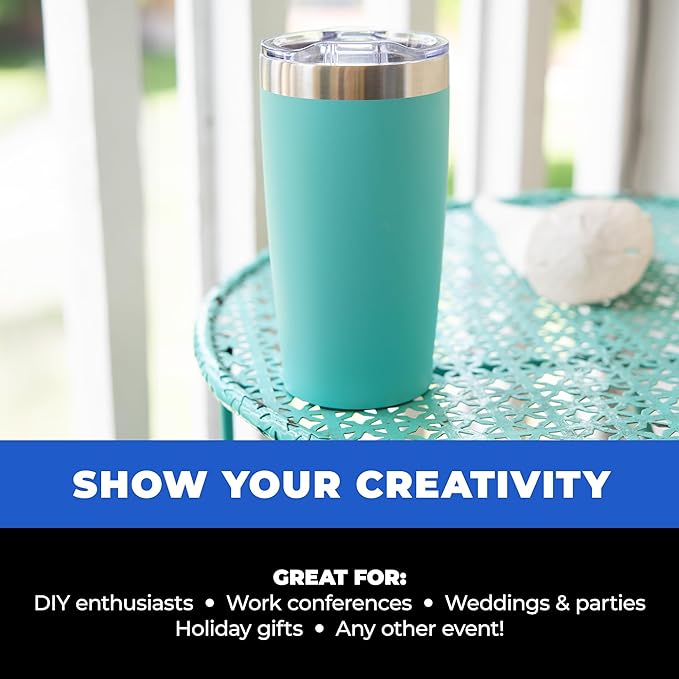 12 Ct of 20 Oz Two-Tone Himalayan Stainless Steel Tumbler with Lid – Red – Customizable Insulated Cups for Water, Coffee, Hot & Iced Drinks – Great for DIY, Events, Work