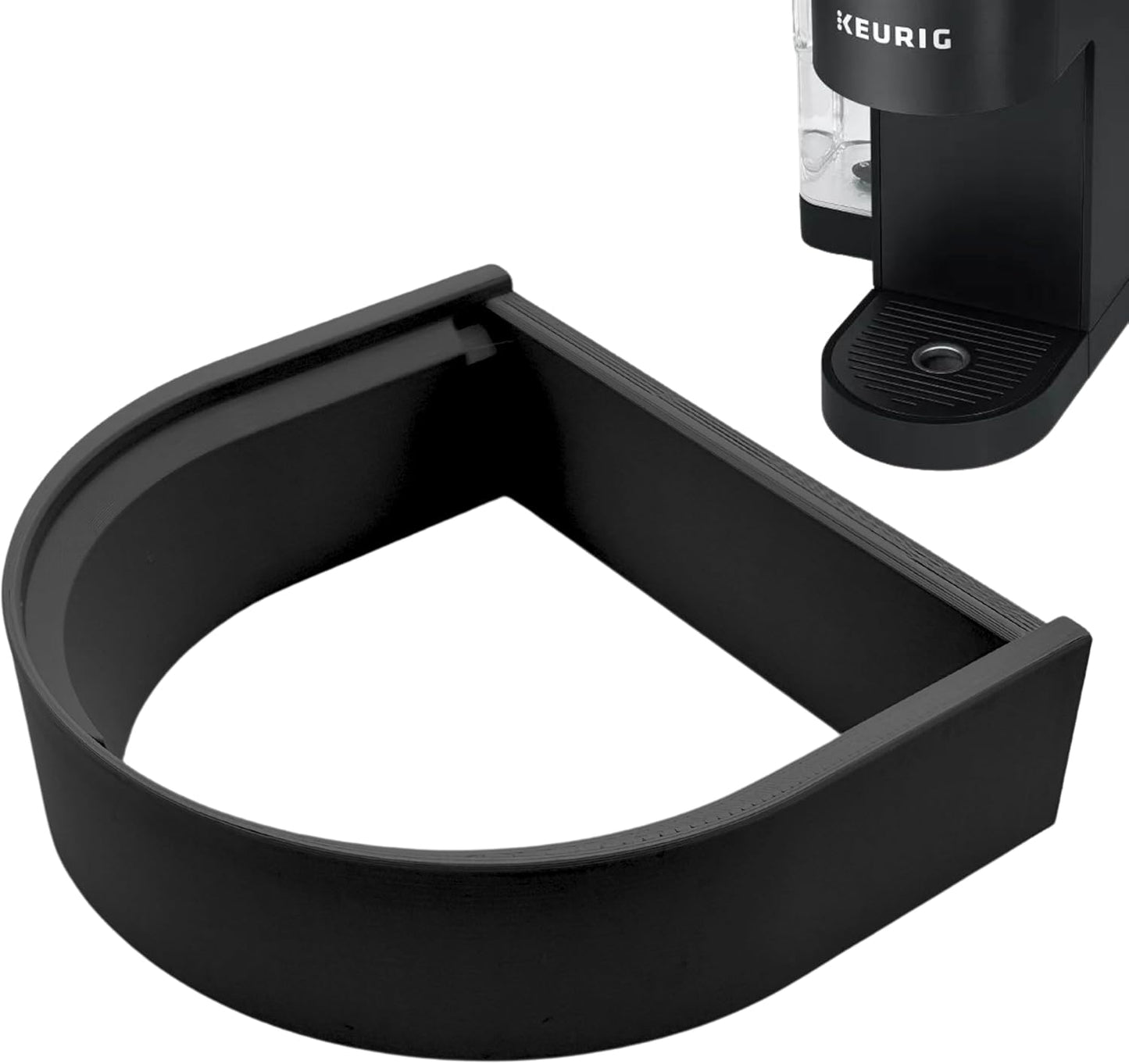 Drip Tray Mug/Cup Riser Made for the Keurig to Reduce Splashes - Riser Only (Black, K-Slim 1.25 inches Tall)