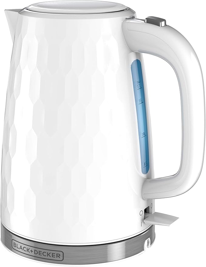 BLACK+DECKER 1.7L Rapid Boil Electric Kettle & 6-Cup Rice Cooker Bundle with Steaming Basket