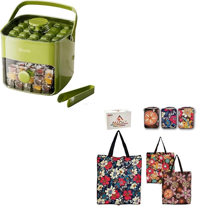 Ice Cube Trays+ Reusable Grocery Bags 3Pack