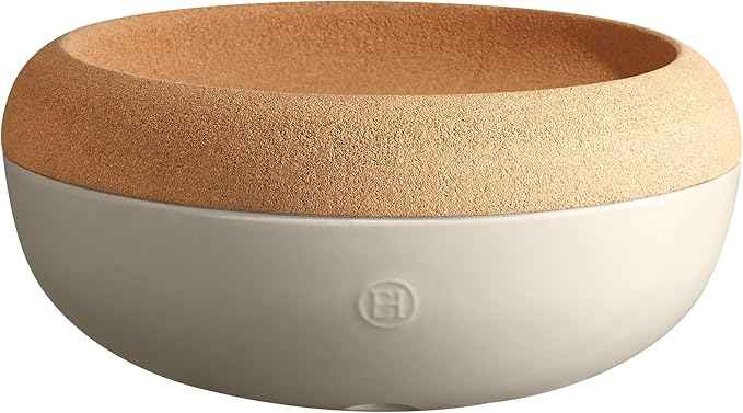 Emile Henry Large Food Storage Bowl, 14.1 inch, Clay