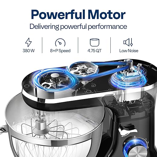 VIVOHOME Water Distiller Countertop 1.6 Gallon/6L 900W Distilled Water Machine with VIVOHOME 4.75 Quart Stand Mixer, 8 Speed Kitchen Electric Food Mixer