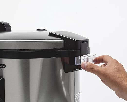 Proctor Silex Commercial 37540 Rice Cooker/Warmer, 40 Cups Cooked Rice Capacity, Nonstick Inner Pot, Hinged Lid, Stainless Steel Housing, Conforms to NSF
