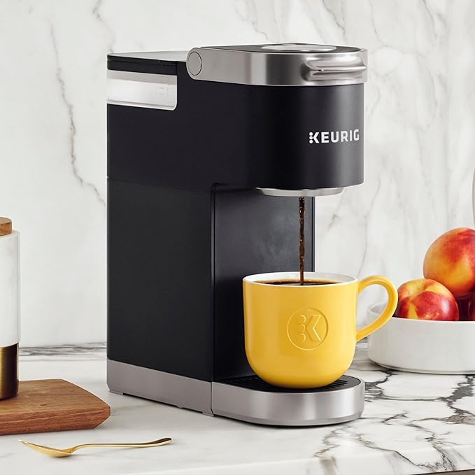 Keurig K-Mini Plus Single Serve K-Cup Pod Coffee Maker, with 6 to 12oz Brew Size, Stores up to 9 K-Cup Pods, Travel Mug Friendly, Matte Black
